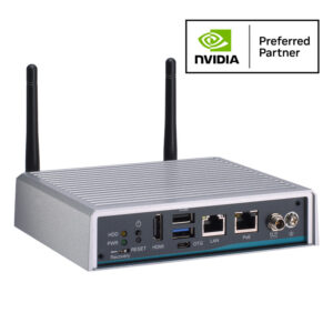 Fanless Edge AI System with NVIDIA® Jetson Orin™ Nano 8GB and 1 GbE PoE